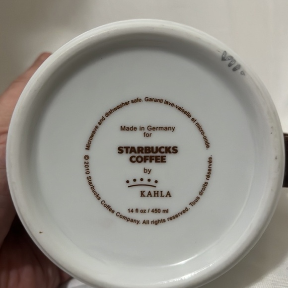 Starbucks Coffee Kahla Brown Velvet Handled Mug Made in Germany - Picture 2 of 2